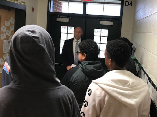 We are so grateful to Mr. Gary Clemens, Loudoun County’s Clerk of the Circuit Court, for coming to our Civics classes and serving as our Chief Justice in our Supreme Court hearings! He had the best feedback and insight - what a great learning experience! <a href="/StoneHillMiddle/">Stone Hill Middle</a>