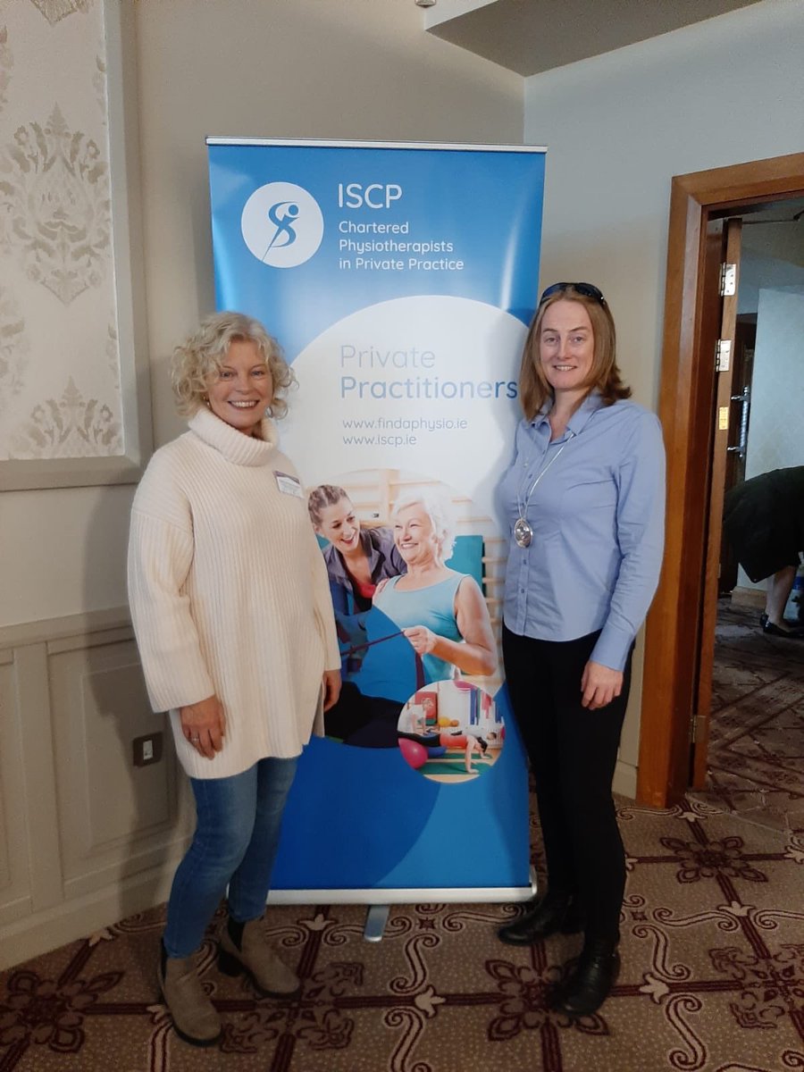 Claire Grimes Dooley &amp; Fiona Mc Devitt representing the CPPP at <a href="/_ISCP_/">ISCP</a>  Conference today. #cppp #findaphysio #isyourphysiochartered