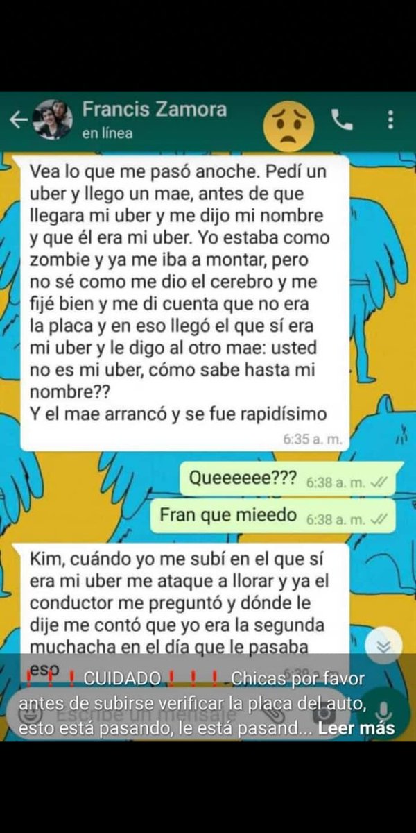 KathArMe's tweet photo. Una amiga compartió esto. Cuídense mucho siempre por favor 😭 https://t.co/XO4j3ScHkK