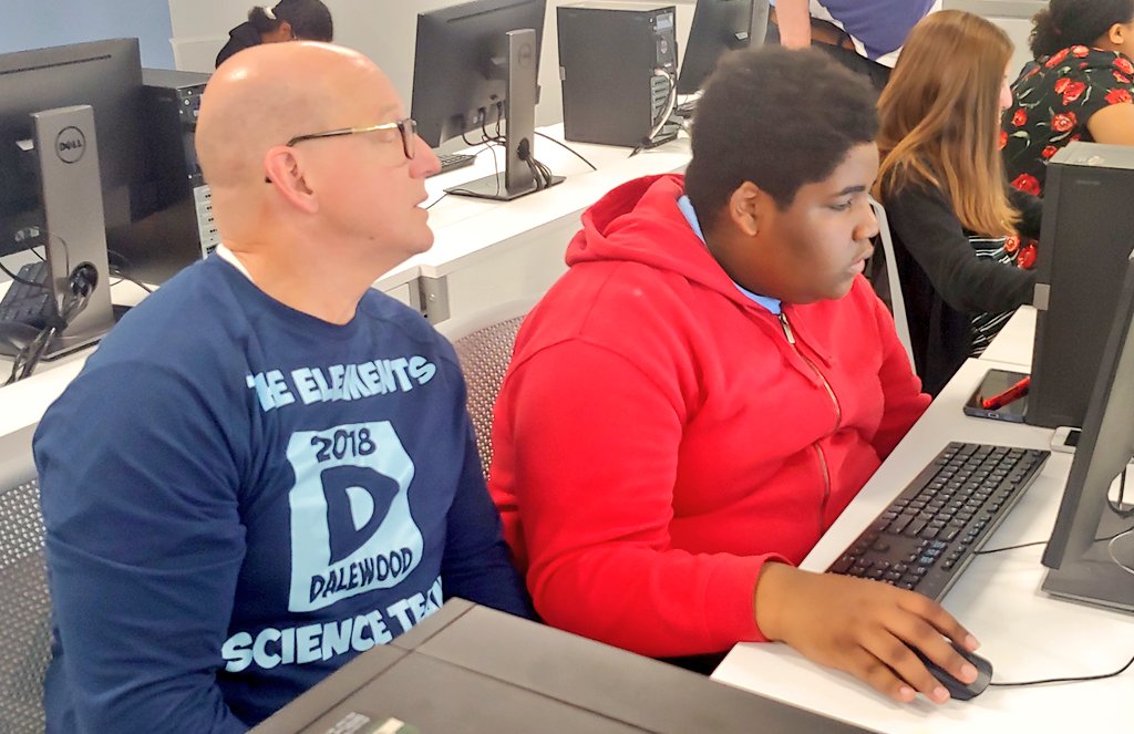 thenterprisectr's tweet photo. Shoutout to @hamcoschools for sharing their cybersecurity experts with #ctfmagic today - @DalewoodMS, @STEMcha and East Hamilton students are competing alongside largely high school and college students around the globe! https://t.co/Ootrk6bVbY
