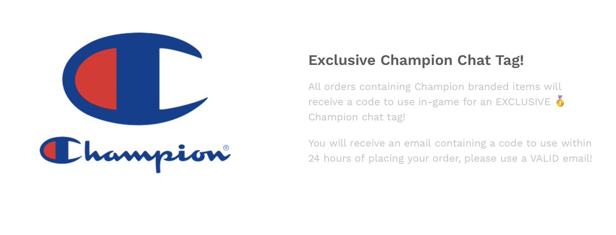Jared Kooiman On Twitter Don T Miss Out On This Limited Time Offer On Https T Co Gbv9txdzhs This Offer Also Stacks With The Champion Offer When You Buy Champion Branded Merch Get Them