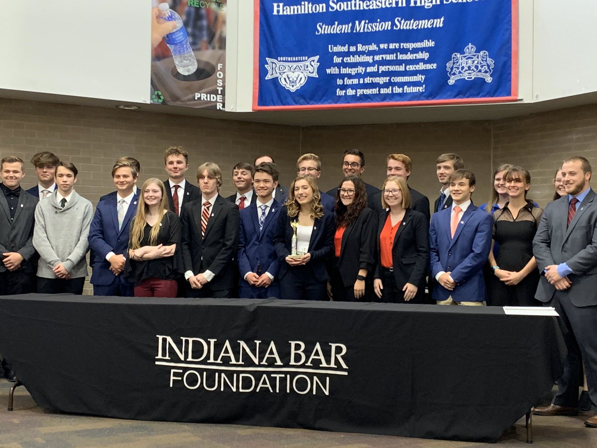 INBarFoundation's tweet photo. Congratulations to the top teams from the We the People High School Central Regional! These students advance to the state competition in December. 
1st - Cathedral @GoCathedral 
2nd - Fishers @HSESchools 
3rd - Plainfield @PCSCQuakers https://t.co/sFeqcfsGiO