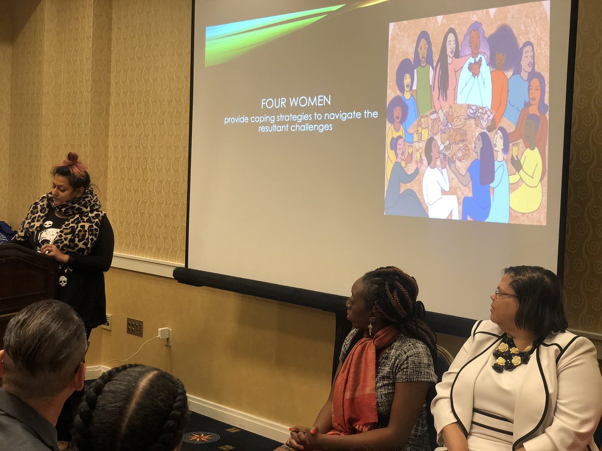 marquesdexter's tweet photo. So many emotions marinating within from being present in the Four Women: Examining Stereotypes of Women of Color in Sport session #NASSS2019Conf thank you all for your honesty vulnerability and your wisdom! https://t.co/fJMq0PUM0X