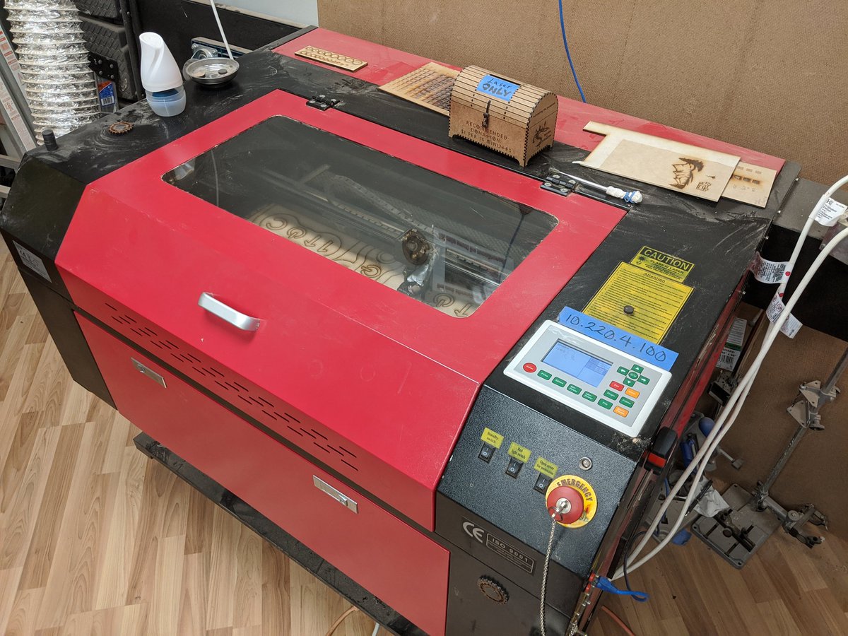 1UpDFW's tweet photo. We are getting ready for our rollout in January with some laser cutting at @TheLab_ms! Keep an eye out for some amazing updates on the way! https://t.co/qMgeUcRfRd
