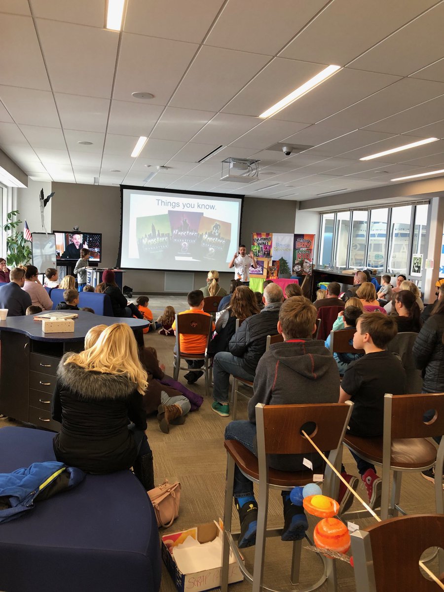 ESM Librarians welcome D. Jude Miller to Spartan LITFEST, a Celebration of Literacy at PGMS....thank you School Librarians and ESM Education Foundation! ⁦<a href="/ESMSchoolDist/">ESM Central Schools</a>⁩ ⁦<a href="/AWilsonESM/">Ashleigh Wilson</a>⁩ ⁦<a href="/spkowalski/">Sue Kowalski</a>⁩