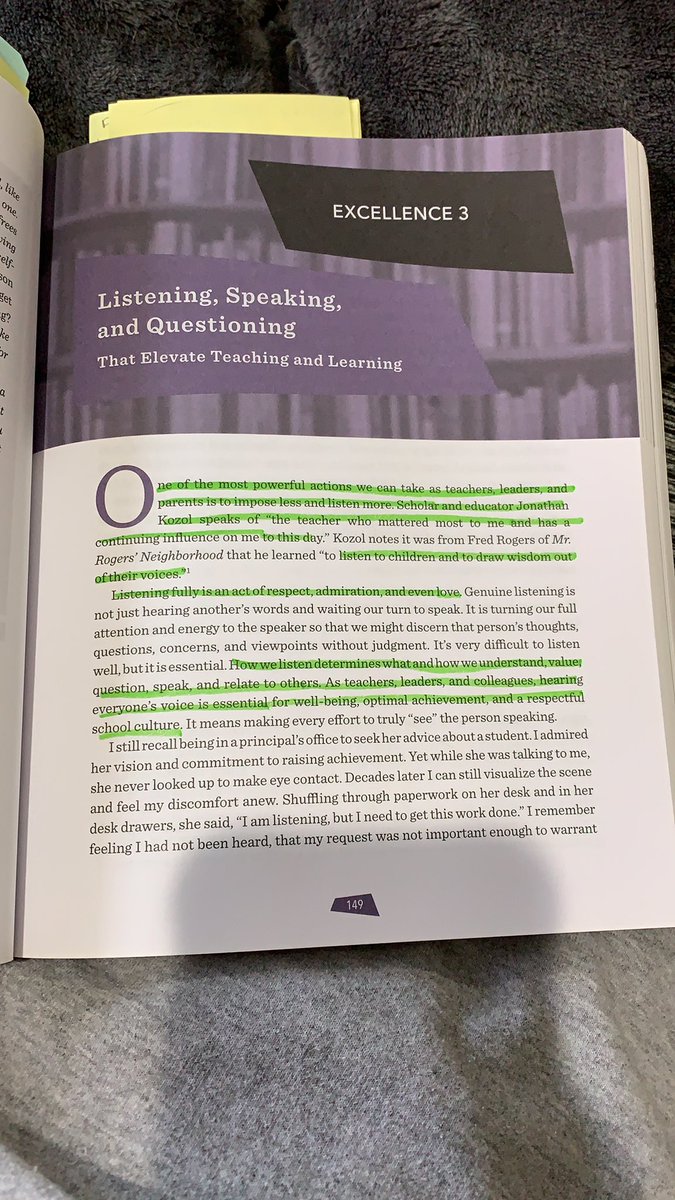 ChalkerMeghan's tweet photo. Such a great read from @regieroutman ‘s Literacy Essentials: Engagement, Excellence and Equity for All Learners -  “listening fully is an act of respect, admiration, and even love” 👏🏻 https://t.co/ESUoZhiENM