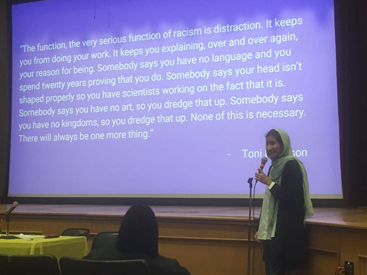 liberation_ifs's tweet photo. Sara Hassan (MSW) shares the beauty of Islam; the Merciful’s 99 names & the freedom one achieves to critically examine & connect to their faith & dismantle patriarchy, cisheteronormativity, & anti-Blackness when they aren’t forced to consistently defend their religion #lbhc2019 https://t.co/as6nDT3Srr