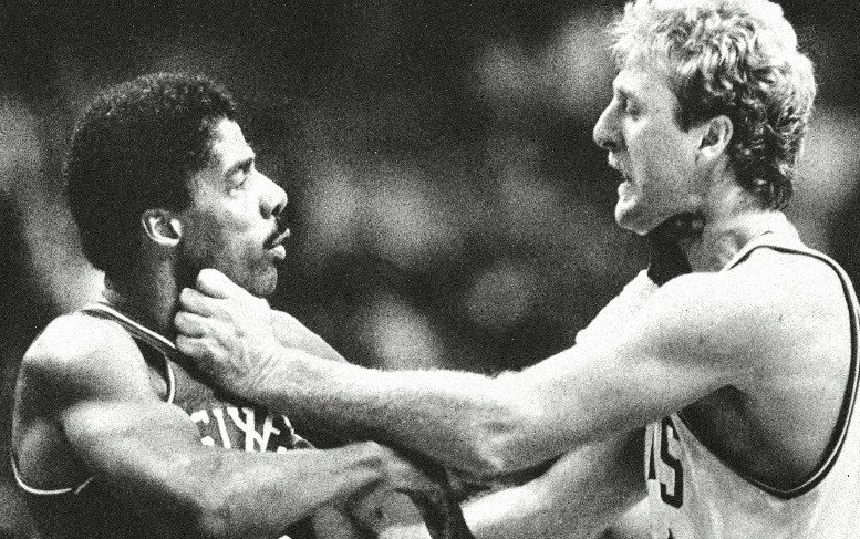 WATCH: Happy 35th birthday, Larry Bird-Dr. J fight!

 