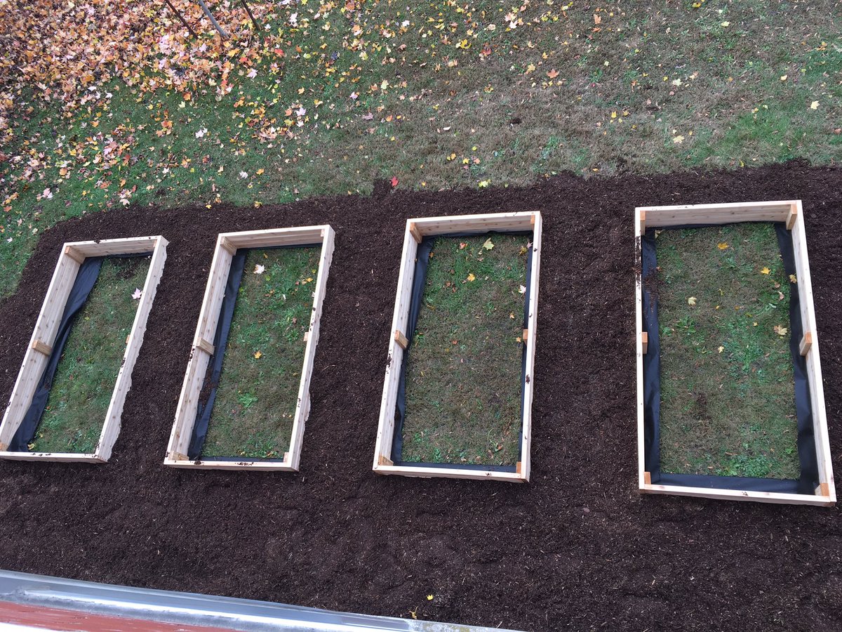 eci_IMPACT's tweet image. The new gardens are starting to take shape! Group effort with science/geography/woodworking classes and IMPACT all chipping in to get them ready before the snow flies. @ECI_Events @wrdsb