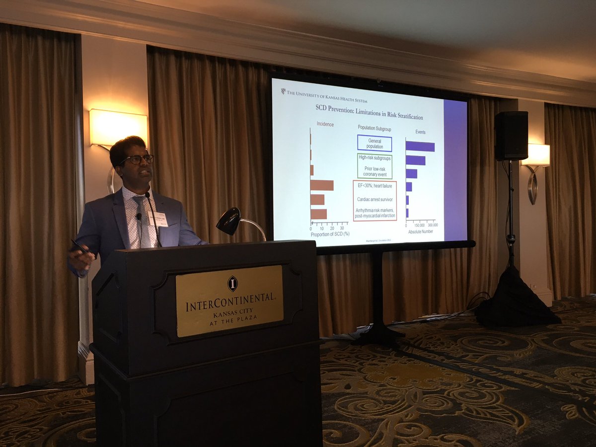 SanjayaKGupta1's tweet photo. Great talk on VT management in 2019 at #KCCVSummit by @ReddyEPS.  Majority of patients with VT are in general population, who have never seen a physician.  @KUMedCenter Thanks to @BSCCardiology for sponsoring this event. https://t.co/1kjZeG3fME