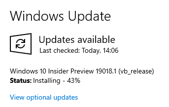 HoratiuWLD's tweet photo. Let's see what's in store for us ? #Windows10 #Windows10InsiderProgram https://t.co/frWlLr4PzQ