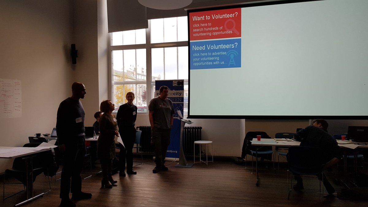 codethecity's tweet photo. Team #VolunteeringForAll have been researching what is currently available to help match volunteers with charities.
Then starting to design simple interface.
#ctc17 #volunteering https://t.co/HcjYVFBFWn