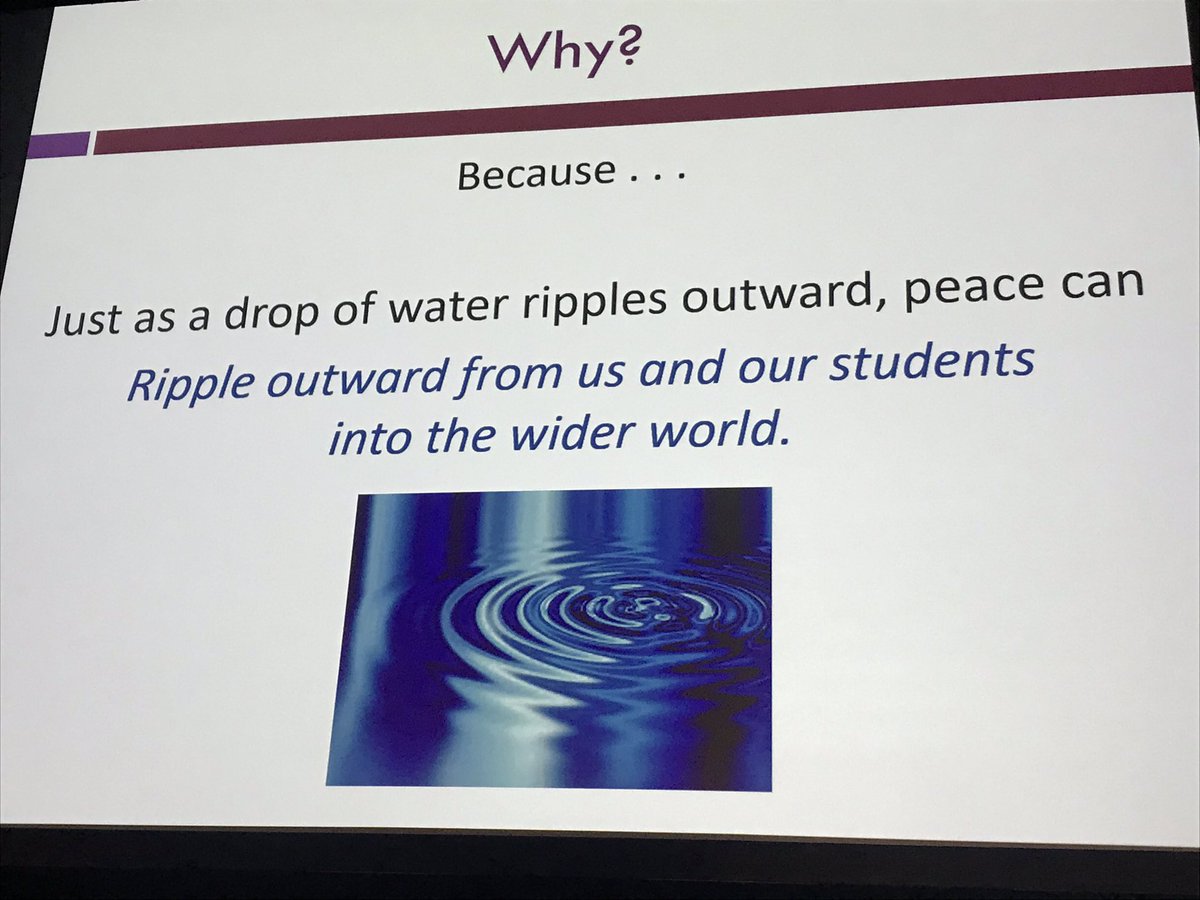 #mdtesol19 keynote speaker Rebecca Oxford: “peace can ripple outward from us and our students into the wider world” #learneragency #peacebuilding