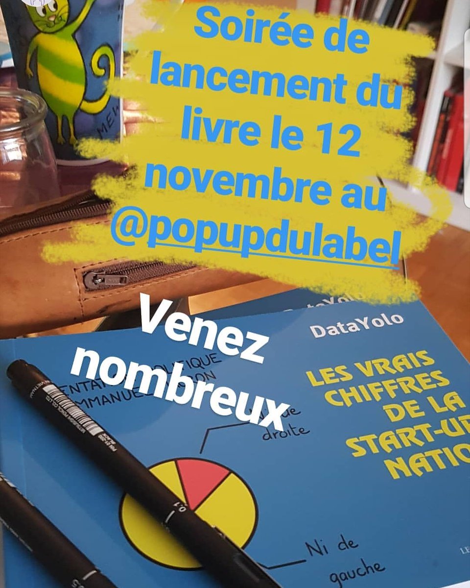 DataYolo's tweet photo. Amis parisiens, DataYolo sera en dédicace le mardi 12 novembre au Popup du label (rue Abel, métro Ledru-Rollin ou gare de Lyon) à partir de 19 heures.

Pour ceux qui ne sont pas encore passés par leur librairie préférée, il y aura des livres à vendre sur place. https://t.co/y4UycRTrp7