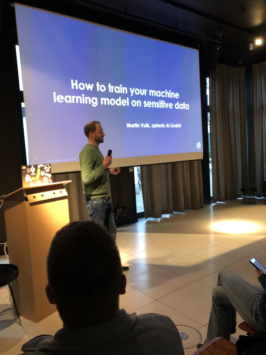 YennyCheung's tweet image. Very relevant and timely talk on differential privacy by Martin Volk at #pythonpizza.