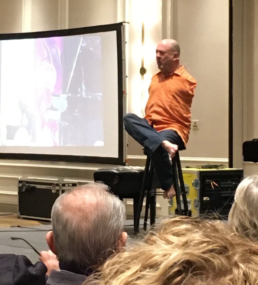 The incredibly inspiring and thought provoking. Alvin Law starts our morning. “It’s the images that are in your brain, heart and soul that count. That’s music. That what we do each day.” Thank you Alvin 🎶💕@OMEAOpus100 <a href="/OMEAOntario/">OMEAOntario</a> #OMEA100