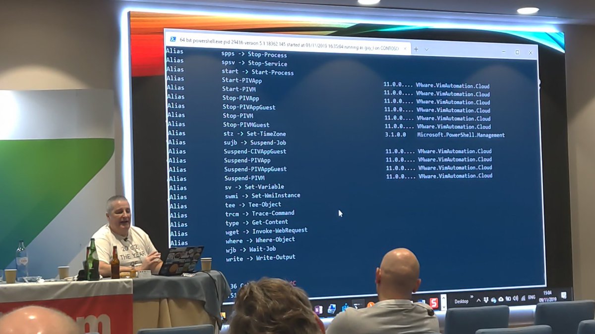 rvanderkruk's tweet photo. @guyrleech on (very) advanced and practical #powershell usage 😀👍 #e2evc. Thank Guy! https://t.co/sTEsoeyzcW