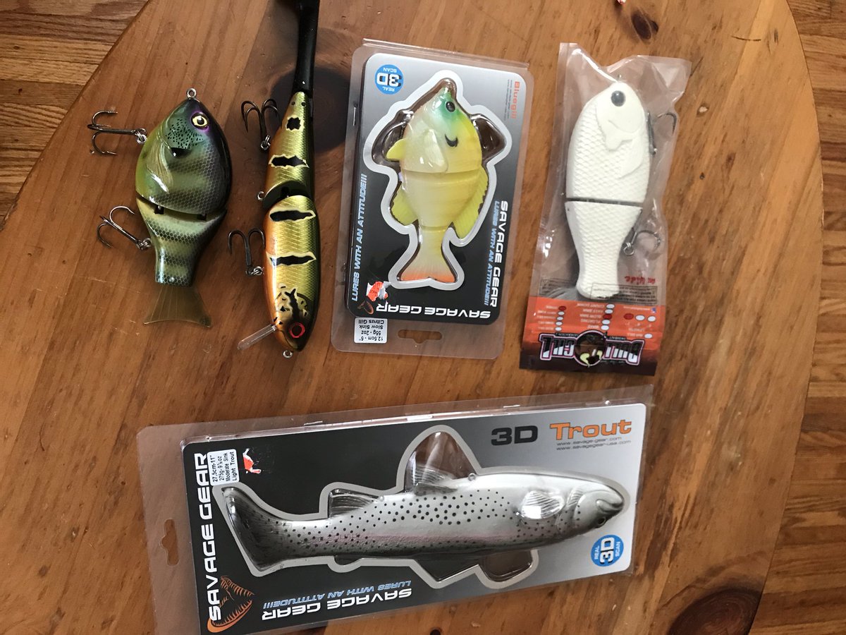Got a few swimbaits to offload - bullglide 115 tyd- evergreen timber flash $85 - g2 $65 tyd - make offers on savage gear bluegill and trout