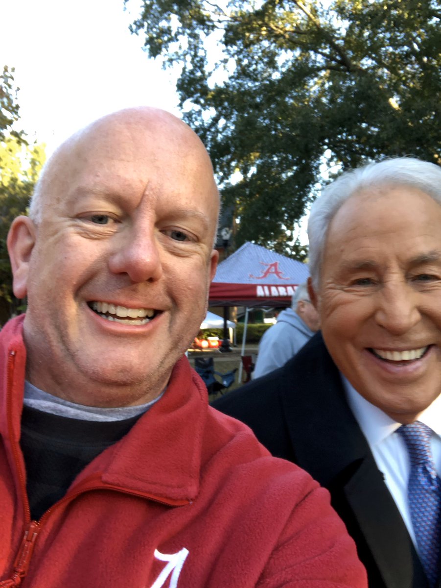 Some guys look younger and more handsome with each passing year. Also pictured: Lee Corso. #RollTide 🐘