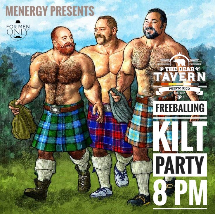 BearTavernPr's tweet photo. Te esperamos hoy en nuestro FREEBALLING 🧶⚽ KILT PARTY! 🛑SOLO PARA HOMBRES🛑desde las 🎱 pm. #TheBearTavernPR #Freeballing #BearKilt @ILoveQBears @bearsurrection @revueltaqueer @DJCharlieRivera @ILoveGayCaribe @bearworldmag https://t.co/wFKuCyt93j