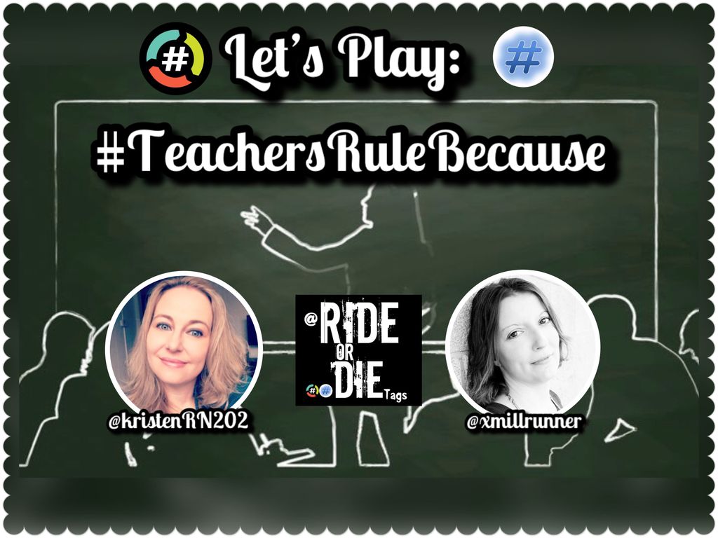 We’ve all had them. We all know one. They change lives and assist in creating future leaders. 

Let’s play:

#TeachersRuleBecause

Now on @HashtagRoundup with @RideOrDieTags hosted by @kristenRN202 & @xmillrunner!