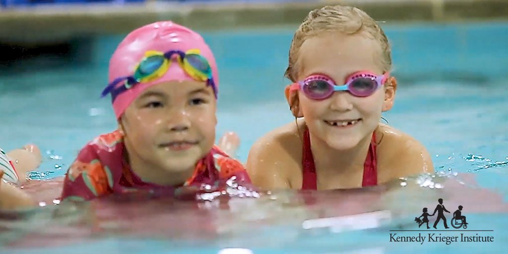 KennedyKrieger's tweet photo. When looking to find a safe and appropriate swim class for a child with a developmental disability some things to consider: class size, class setting, and requesting an instructor with experience working with people with developmental disabilities. #ChildSafetyProtectionMonth https://t.co/keRboWCbAV