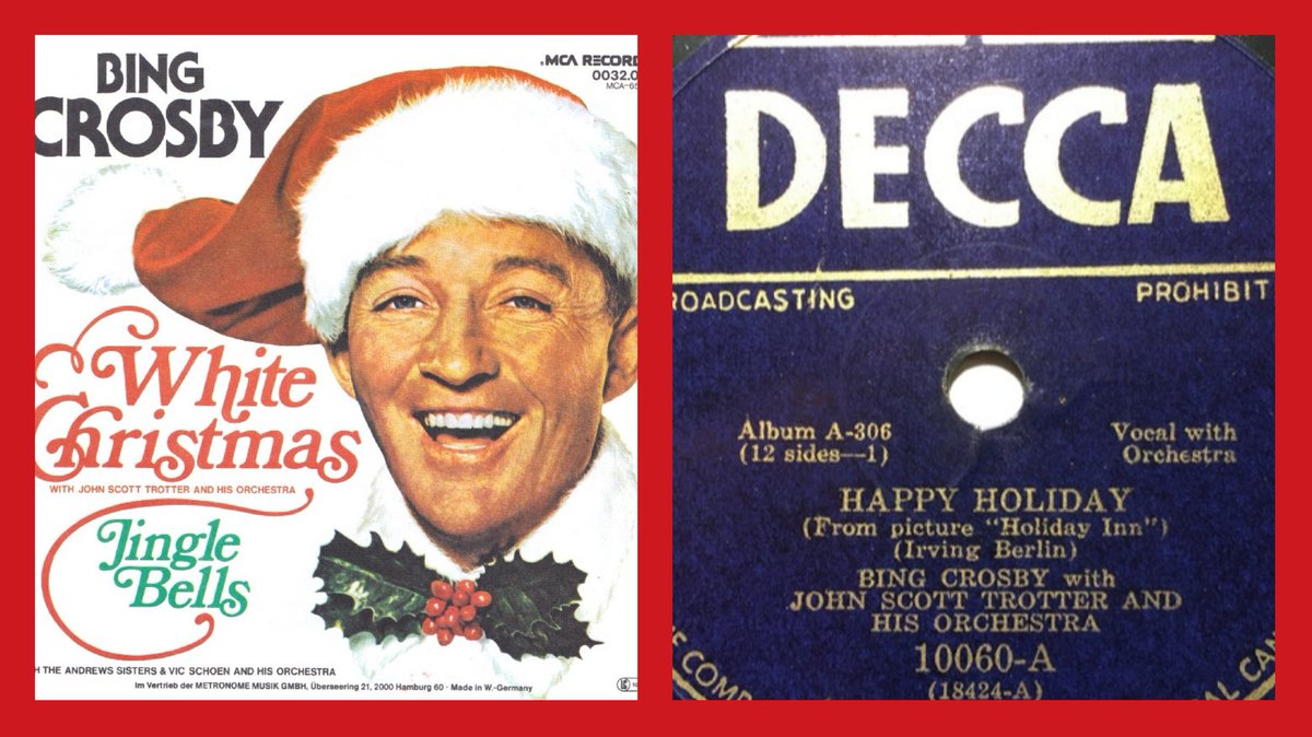 🅲The top Christmas single ever: "White Christmas" (1942). Same year: "Happy Holidays" by the (Jewish) Irving Berlin. Other tops: "Jingle Bell Rock" ('57), "Rockin Round..." ('58), "Blue Christmas" ('64), etc etc...all secular.↴...