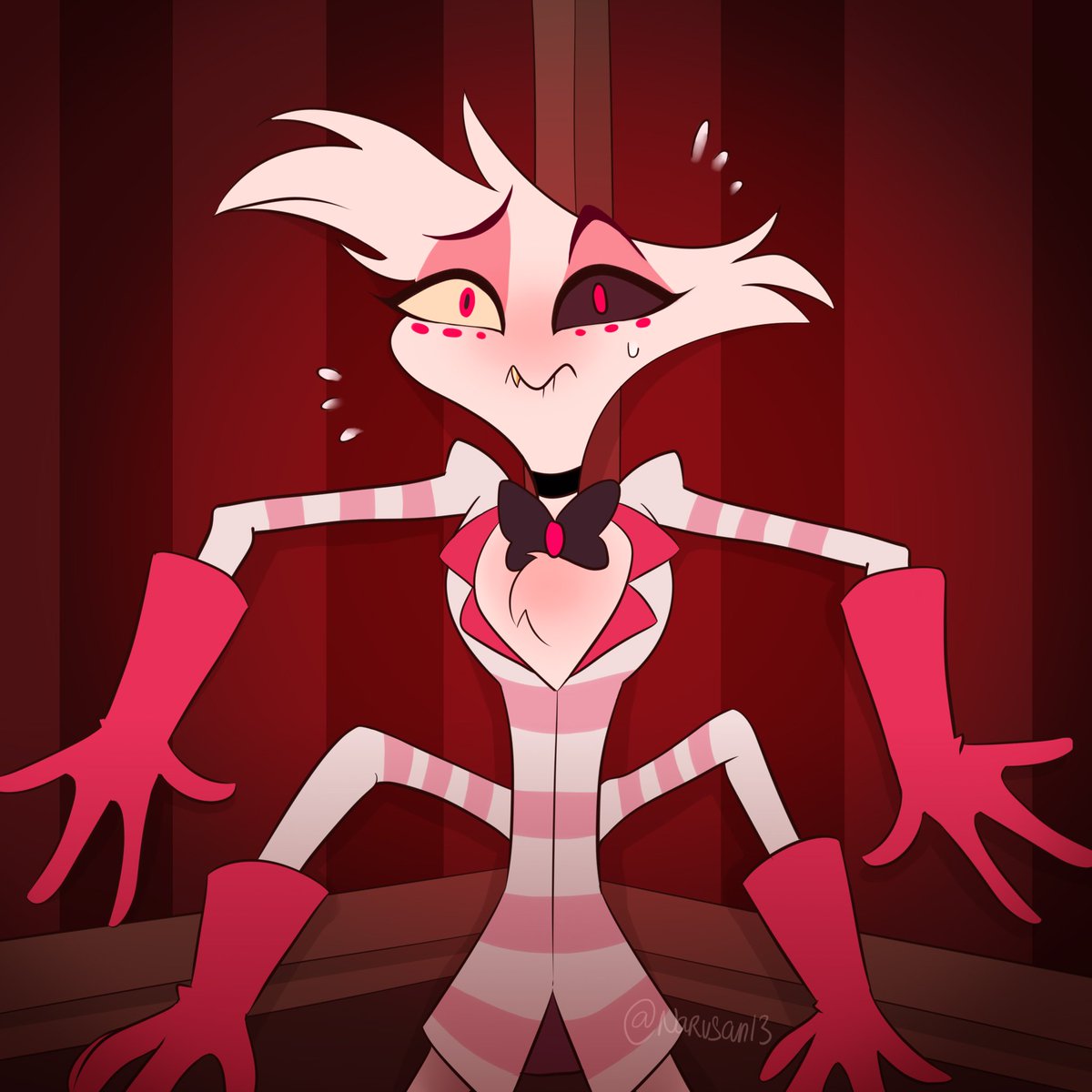 #DaddiesDust ---#myart #HazbinHotelFanart #Alastor #AngelDust #Lucifer #Haz...