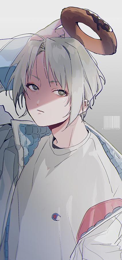 「天使の輪かと思ったらドーナツだった人 」|🐬カン田🐬のイラスト