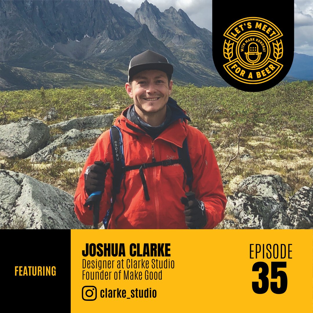 "What I do with all my great ideas is I come up with a logo, build a brand, put it on a tshirt and that's my first step" - Josh Clarke of <a href="/clarke_studio/">Clarke Studio</a> , our next guest on #LetsMeetForABeer

Apple Podcasts: itunes.apple.com/ca/podcast/let…
Spotify: open.spotify.com/show/7qQxAKT7s…

#lmfab