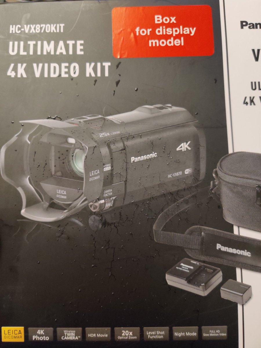 When you get home and realise @curryspcworld has given you the box for the display model instead of the actual camcorder you bought.....