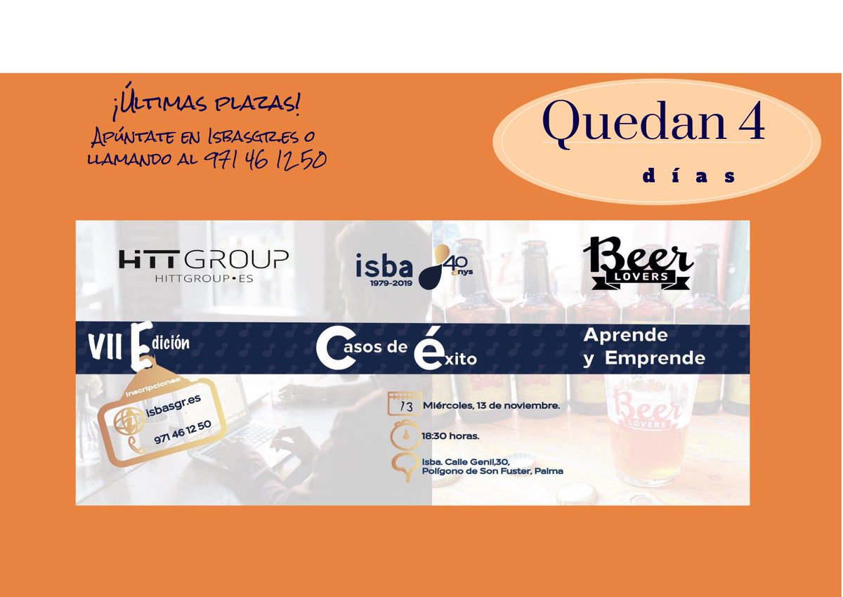 isbasgr's tweet photo. ¡Todavía  quedan plazas,no te lo pierdas!
https://t.co/4LL6XJ4ku5 https://t.co/L04LUcFy1h