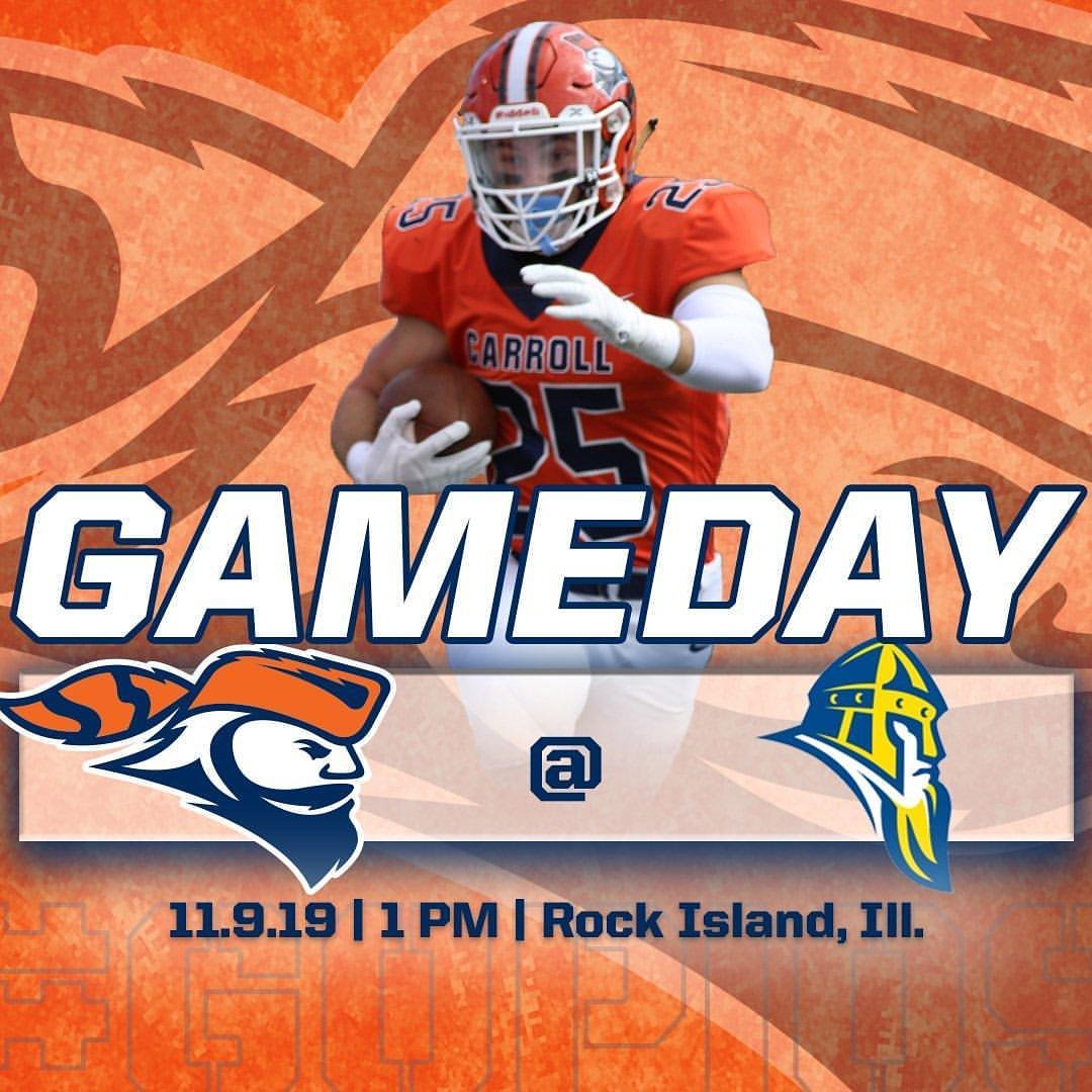 piofootball's tweet photo. It's GAMEDAY! We're traveling to Augustana to take on the Vikings! Tune in at 1pm!
https://t.co/BK5au7AtRM
#GoPios #PioStrong #PioPride https://t.co/UJiZRL6APl
