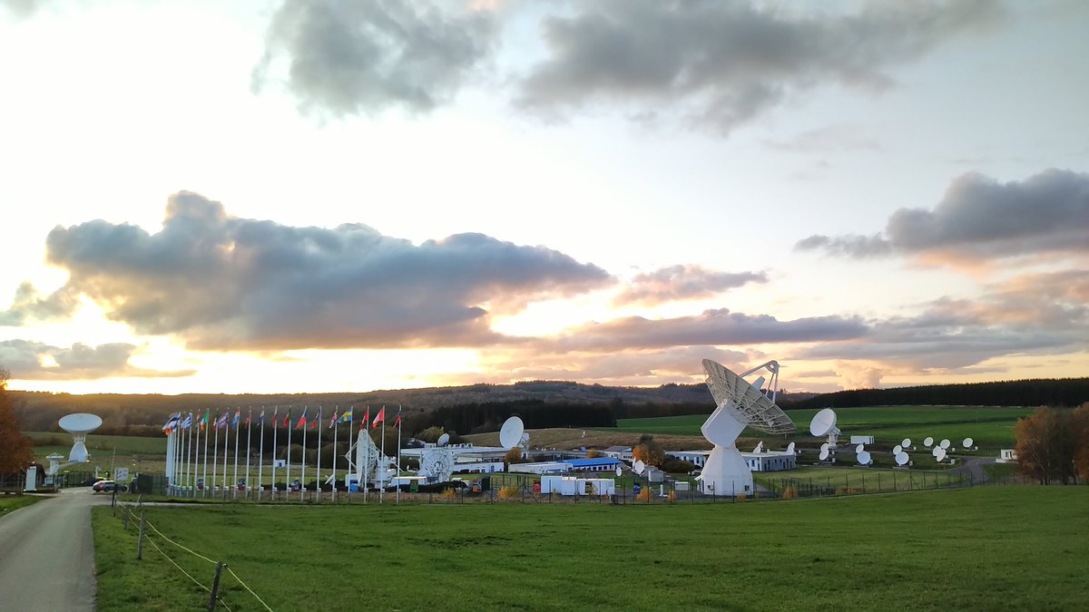 And then, suddenly, there was this view in the midst of an #Ardennes 🇧🇪 valley: almost the setting for a blockbuster movie! The ESA station in Redu. <a href="/Rehagroup/">Reha group </a> <a href="/esa/">European Space Agency</a>