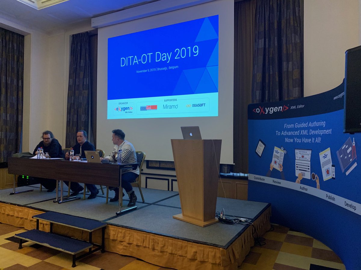 georgebina's tweet photo. DITA-OT shop talk with the main DITA-OT developers at #ditaotday https://t.co/XUuiB7wX85