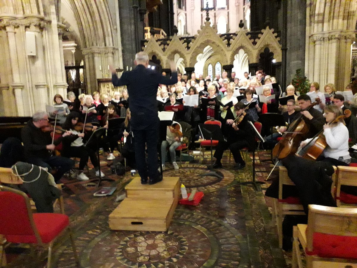 Carlow Choral Society and the London Dockland Singers in Christ Church Cathedral rehearsing for this evening's concert. Tickets still available. €25 and €20.
Starts at 7.30. In aid of Peter McVerry Trust
#PeterMcVerryTrust
#ChristChurchCathedral
#CarlowChoralSociety