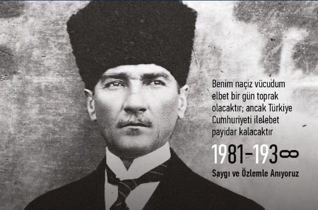Üzülme çocuk birgün herkes ölür...kimileri toprağa..kimileri KALP lere gömülür...  #10Kasim #MustafaKemalATATURK #YolumSensin #sevgisaygıminnetveözlemle #