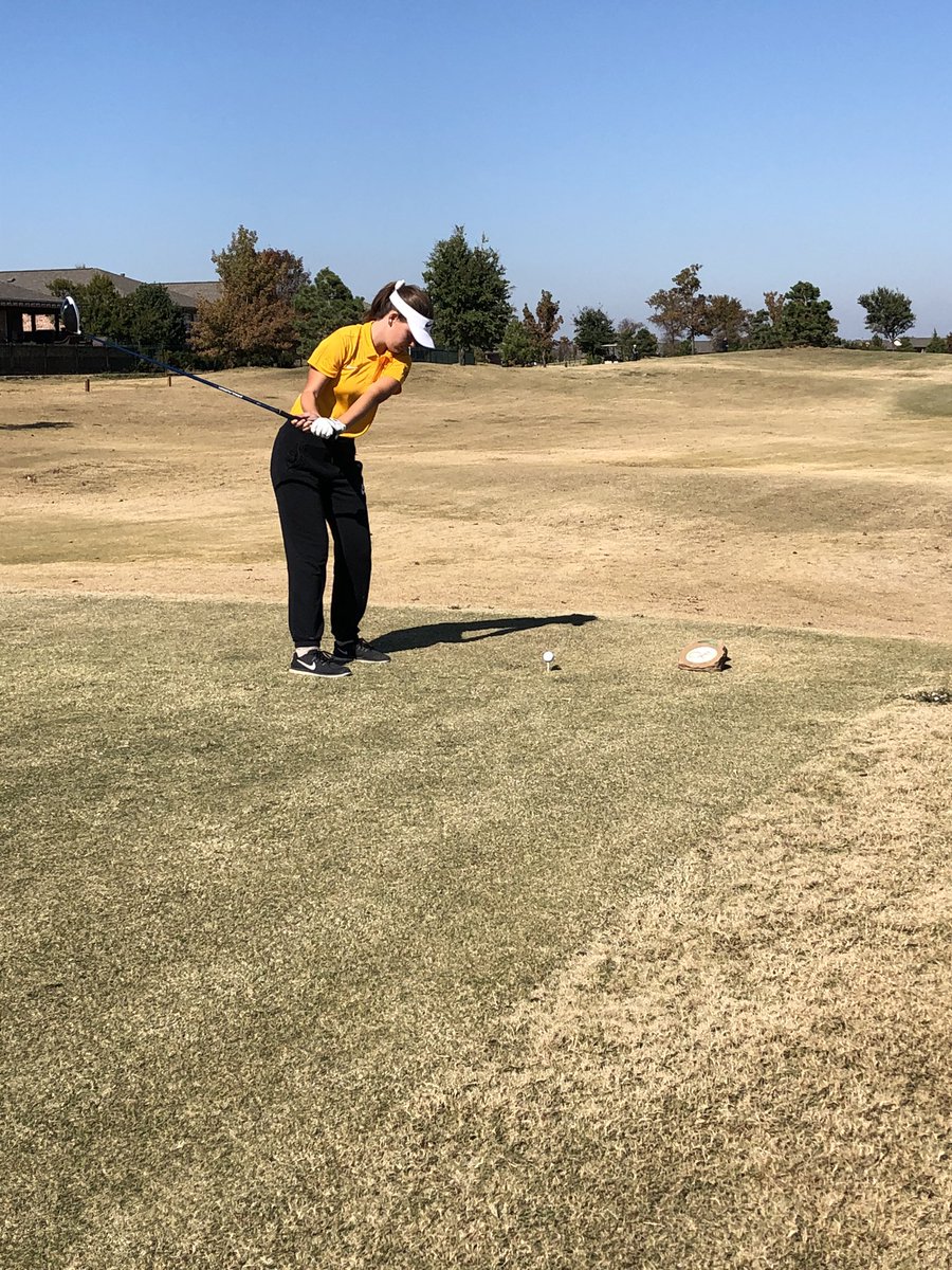 Hannah about to find the fairway on #2