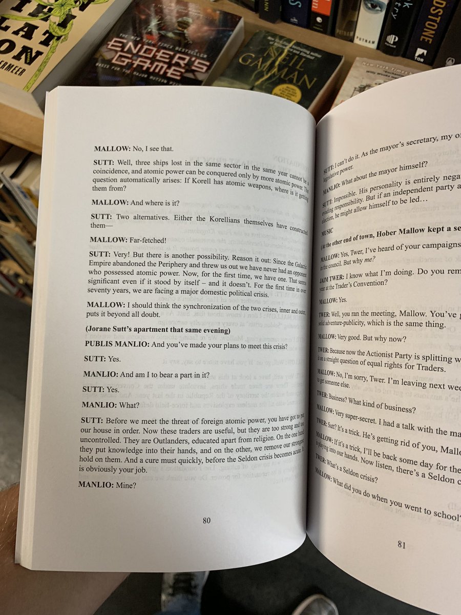 Nope it’s just big print and a radio transcript