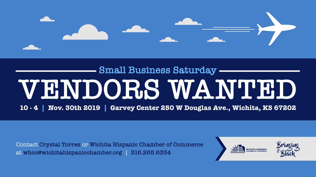 ICTHCC's tweet photo. We are cohosting a Minority Small Business market with @SBA_Wichita and Bringing it Black. Don't miss out on a chance to showcase your business as one of our vendors! #HispanoWichita #shopsmallict #minoritysmallbusiness https://t.co/XWH2EqJEk6
