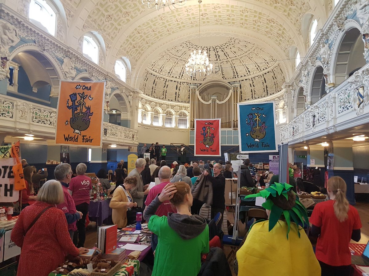 OxfordAmnesty's tweet photo. And we're off! @OxfamOxford kick off the 30th #OneWorldFair and we're here all day. Check out our #humanrights actions and fab Christmas merch! https://t.co/mvIdJKqpBF