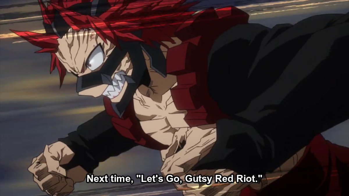 Yessss!!! I can't wait for the next episode ughhh why do I have to wait for a week... but still... Kirishima's back story!!! Finally!!! Plus Ultra!!! 