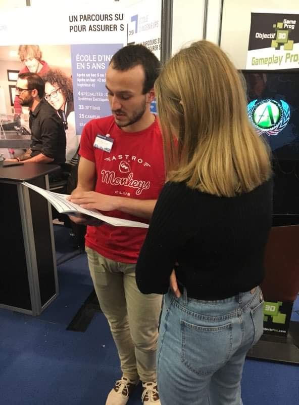 Le club robot était présent au salon studyrama a Toulouse pour présenter le Cesi et sa vie associative  !🙌
