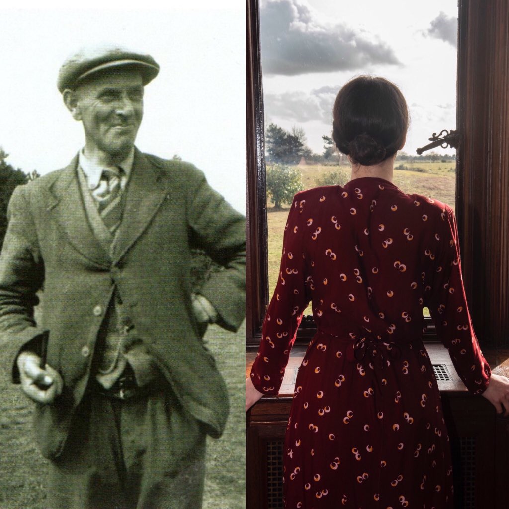 Great performance <a href="/SJMTheatre/">SirJohnMillsTheatre</a> by <a href="/StuffofDreamsCo/">Stuff of Dreams</a> <a href="/kgoddard/">Karen Goddard</a> of #edithinthebeginning  exploring the life story of Edith Pretty, the woman responsible for the discovery of the #SuttonHoo treasure with a little help from Basil Brown, a former employee <a href="/Ipswichmuseums/">Ipswich Museums</a> #ACEsupported