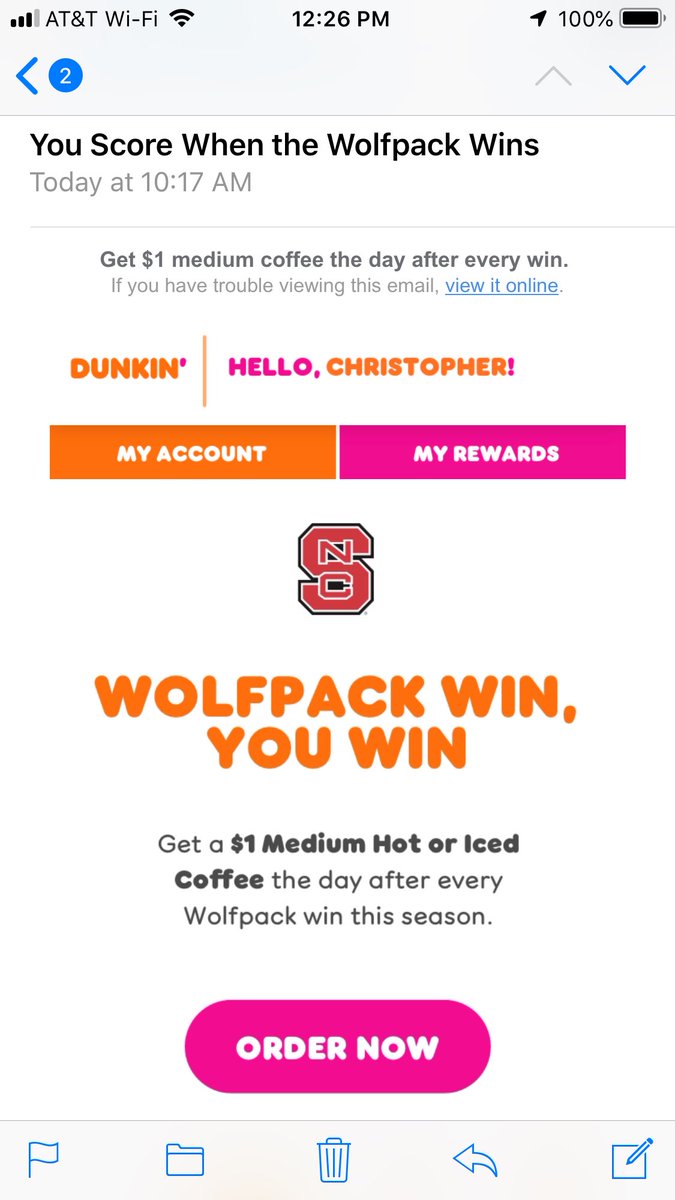 This is gonna be awesome!  Hello, Dunkin! ... (checks schedule) ... ugh, nvm
