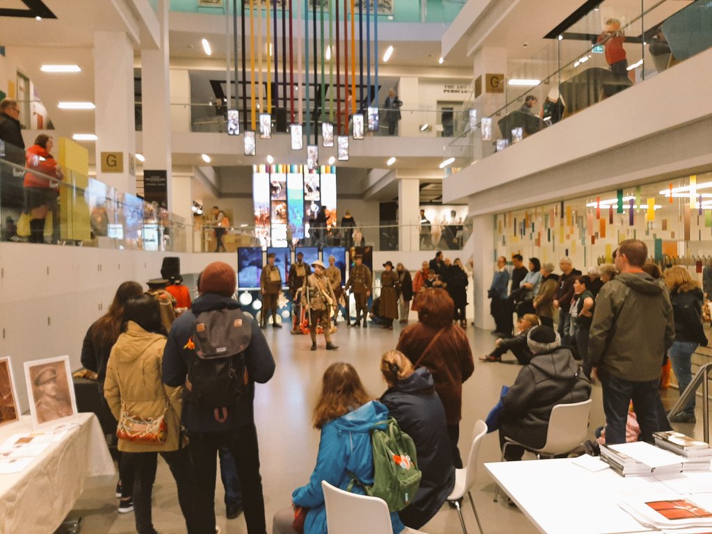 nico_lala's tweet photo. Another incredible day at our #SpotlightSaturday themed around #Remembrance bringing to life #SoldiersStories from the First World War inspired by our new exhibition #DangerTree at @nam_london https://t.co/VtwwT1nSwR