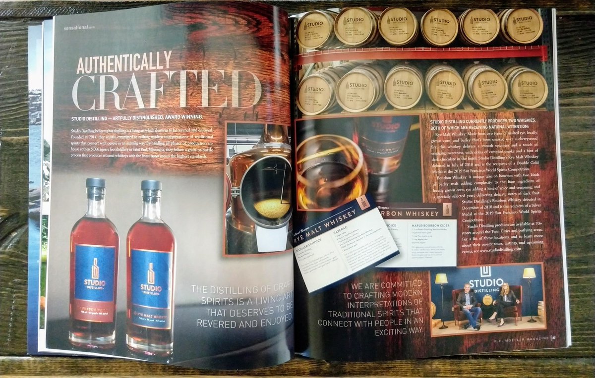 StudioDistills's tweet image. Thrilled to be included in @RFMoeller's inaugural Jeweler Magazine! Local, fine wares unite! 🥃💍#drinklocal #shoplocal #mnmade