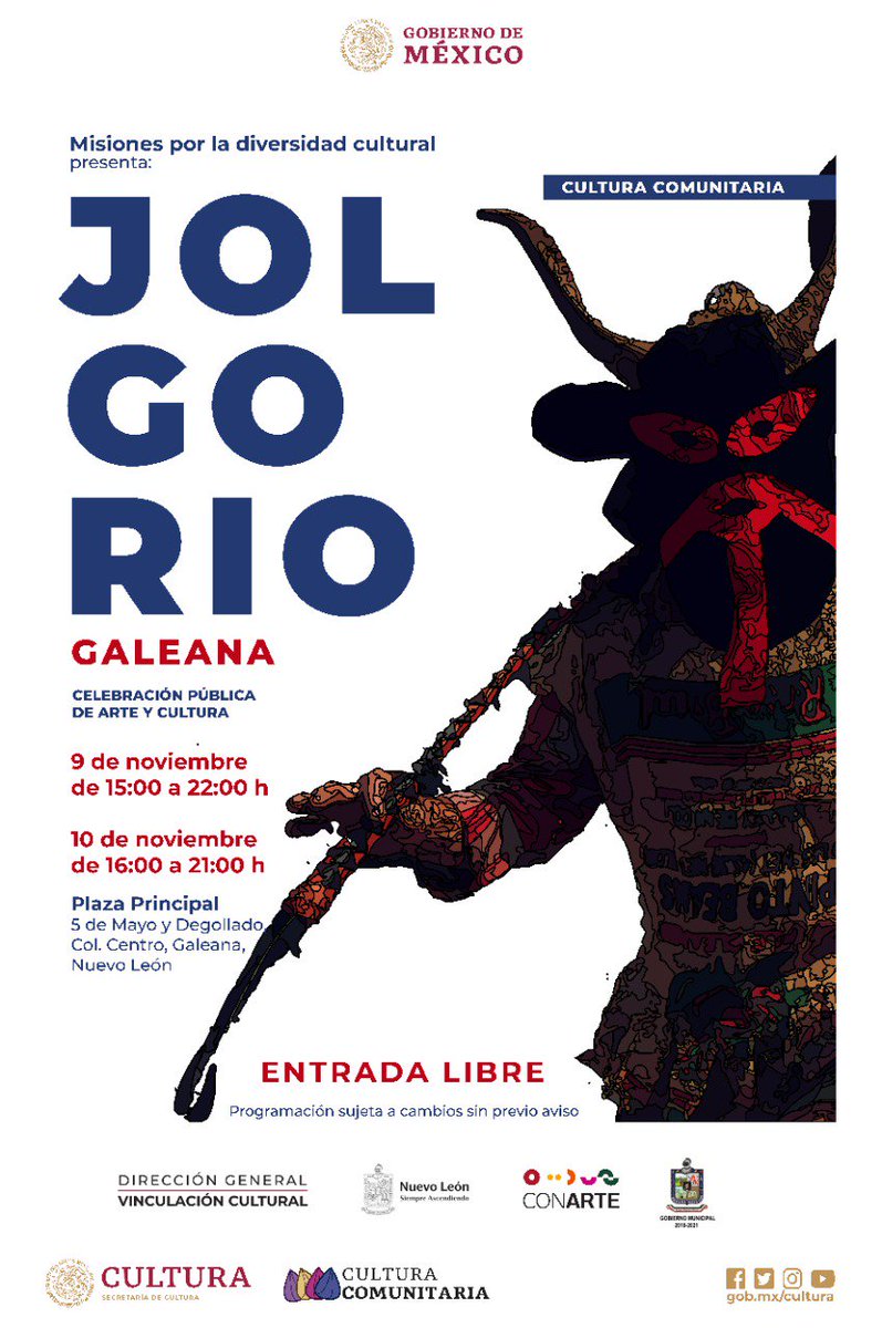 CesarIv23273378's tweet photo. Pa' Galeana a armar el #Jolgorio.
Talento local y nacional en movimiento para generar encuentros comunitarios de fortalecimiento y reconocimiento de los ciclos culturales locales en los municipios prioritarios del país.

Esto es #CulturaComunitaria de @VinculaCultura @EsTetereta https://t.co/ZpYSD9nyvk