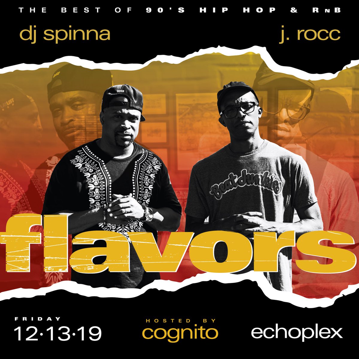 footlongevents's tweet photo. 12/13/19 #FlavorsLA Best of 90’s Hip Hop & RnB @djspinna @jrocc @FROLAB @ The Echoplex. @KeiStar @TheEchoLA Tickets: https://t.co/yWUIP6peg4 , @amoebamusic Hollywood & @BeatJunkieIOS Glendale https://t.co/BD8SidxIlq