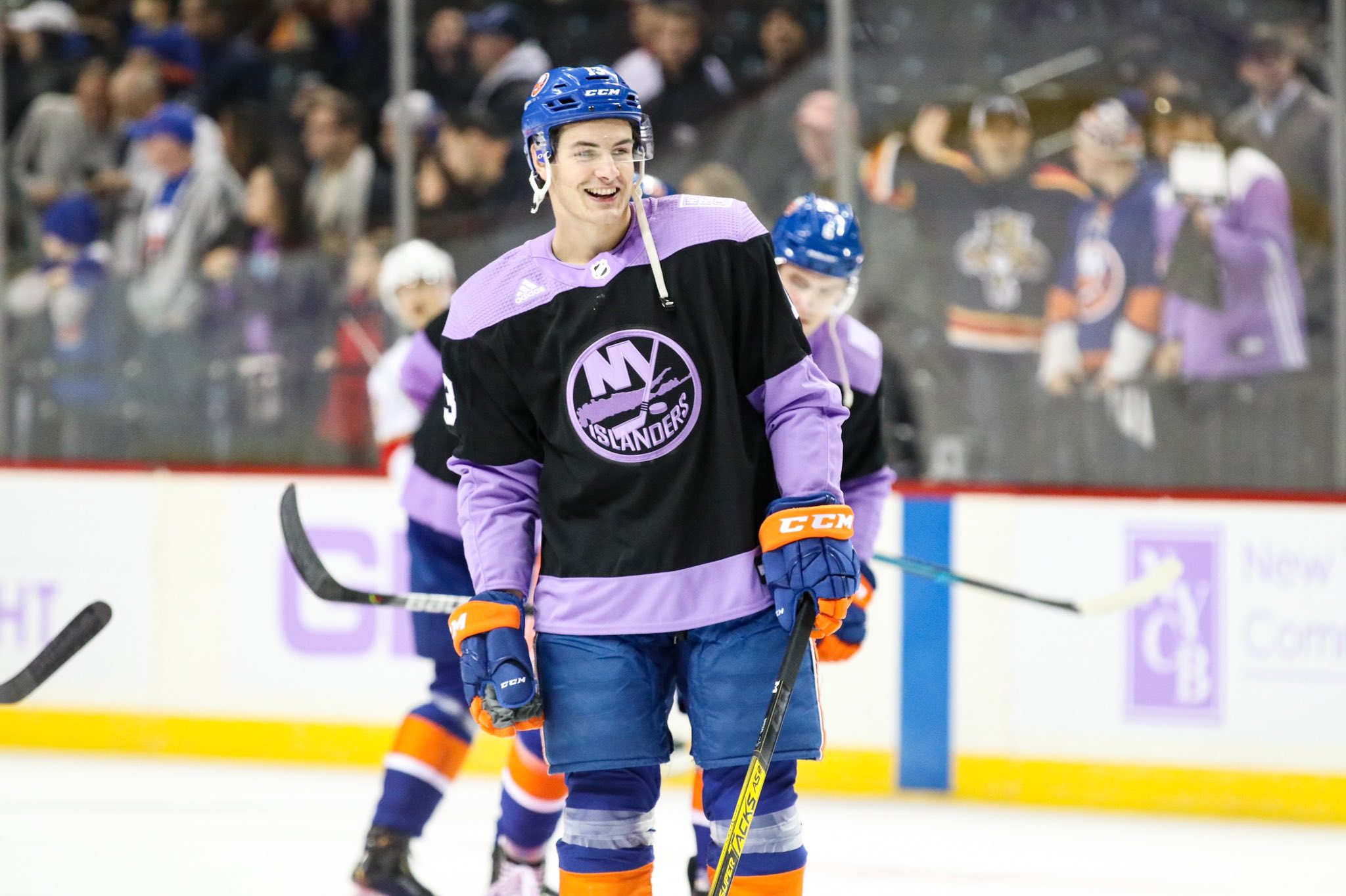 New York Islanders Hockey Fight Cancer Jersey